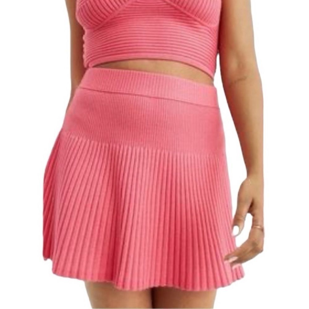 NEW Aerie take charge wool sweater skirt pink punch